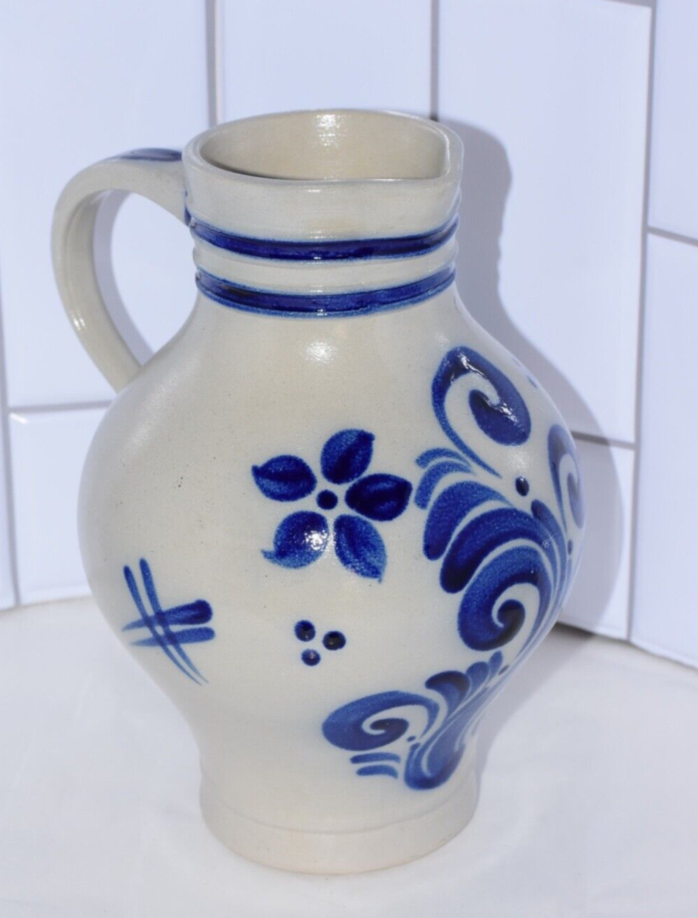 Goebel Merkelbach Manufaktur Salzglasur Salt Pottery Jug Pitcher